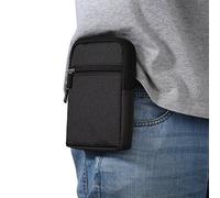 Bolsa de Cintura Hombre Celular, Riñonera Hombre para Teléfono Celular, 6.9" Pequeñas Bolsas de Telefono Riñonera Funda Móvil con Vertical Clip Cinturón Cartera Bolsillo para Deportes Camping Viaje