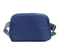 Bolsa de cintura, nailon, bolsa de cinturón, resistente al agua y ligera, 8,27 x 1,77 pulgadas, diseño informal, multifunción, para correr, para viajar, ejercicio, Everyday Use, azul marino, Se
