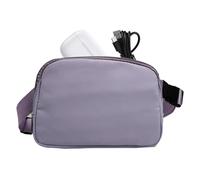 Bolsa de cintura, nailon, bolsa de cinturón, resistente al agua y ligera, 8,27 x 1,77 pulgadas, diseño informal, multifunción, para correr, para viajar, ejercicio, Everyday Use, Lavanda., Se référer