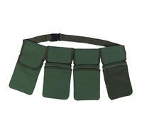 Bolsa de Cintura para Herramientas de Jardín con 4 Bolsillos en Lona Resistente - Ideal para Jardinería, Siembra y Mantenimiento del Hogar