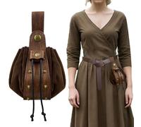 Bolsa De Cintura Retro De 1 Pieza, Bolsa De Cintura con Cordón, Bolsa De Cintura Portátil, Billetera De Monedas, Accesorios De Juego De Roles.