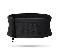 Bolsa de cintura, riñonera oculta transpirable multifuncional de punto, riñonera para correr, riñonera con gran capacidad, adecuada para correr, ciclismo, jogging, Negro , medium, Modernidad