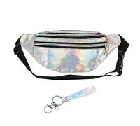 Bolsa De Cintura Symphony Plateada 1 Pieza Con Colgante Symphony 1 Pieza,Bolso De Hombro Láser,Bolsa De Cintura Para Deportes Al Aire Libre, Bolsa Unisex Impermeable,Adecuado Para Viajes,Compras,