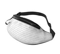 Bolsa de cintura unisex con diseño de lenguaje de señas, accesorio de viaje, se adapta a gafas de sol, llaves, baterías externas y teléfonos