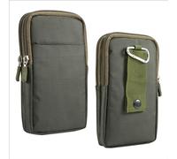 Bolsa de Cinturó para Teléfono Celular, Universal Bolsa Compacta Hombre, 6.9" Vertical Móvil Cinturón Bolsillo Monedero Riñoneras con Clip de Cinturón Bolso de Mano Funda de Teléfono con Mosquetón