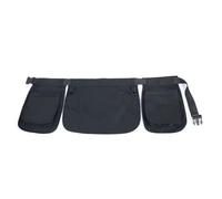 Bolsa de cinturón al aire libre cintura ajustable gran capacidad multitockets cinturón organizador deportivo bolsa para senderismo con el jardín de bicicletas, Negro , large