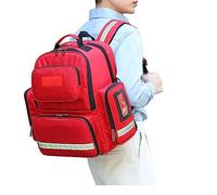 Bolsa de Clinica Médicos Gris, Bolsa de Enfermera con Asa y Correa para el Hombro para Atención Médica en el Hogar, Almacenamiento de Personal de Primeros Auxilios(A)