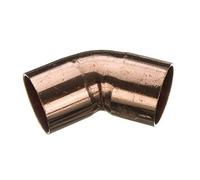 Bolsa de codo de 2 a 22 mm, 45 grados, alimentación final (conocido como codo de 45 grados, radio largo de codo de 45 grados, curva de 45 grados, también disponible en 15 mm, 22 mm, 28 mm, 35 mm, 42