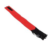 Bolsa de Cola de Caballo, 2 Piezas Transpirable Protector de Cola de Caballo con Flecos Bolsa de Cola de Caballo de Tela no Tejida para Mantener Limpio (Roja)