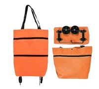 Bolsa de comestibles con ruedas, bolsa de compras reutilizable con ruedas, bolsa de almacenamiento de tela Oxford de gran capacidad para el hogar, lavandería, deportes, picnic, camping, viajes, etc