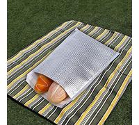 Bolsa de Comida Aislada Desechable, Bolsa de Enfriador Térmico de Aluminio de Aluminio, Conjunto de 10, 25x30 Cm, Plata, para Picnic, Viajes y Almacenamiento Diario de Alimentos, a Prueba de Humedad