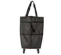 Bolsa de compras con ruedas | Bolsa de transporte plegable ligera sobre ruedas | Bolsa de almacenamiento resistente de tela Oxford para viajes en casa camping desplazamientos deportes remolque