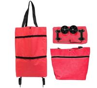 Bolsa de compras con ruedas - Bolsas de viaje portátiles | C0llapsible Shopping Trolley Bags | 2 en 1 Large Capacity Bag Portable | Shopping Reusable Bag With Wheels For Shopping Daily