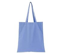 Bolsa de compras de gran capacidad, color negro, blanco, azul, amarillo, morado, gris, rojo, verde claro, verde, a la moda, Blue, One Size