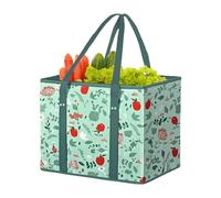 Bolsa de Compras Grande,Bolsa Plegable De Almacenamiento Para Picnic Con Asa De Tela No Tejida | Bolsa De Almacenamiento Impermeable Con Forma De Caja Que Se Mantiene Erguida Para Viajes Picnics