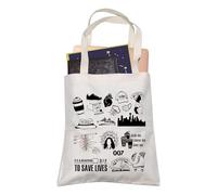 Bolsa de compras para amantes de Grey's Lover para amigas, mujeres, amistad, regalos de cumpleaños, Gr-an, 35cm ( 13.78 inch ) * 38 cm ( 14.97 inch)