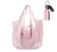 Bolsa de compras plegable Bolso reutilizable de gran capacidad para llevar | Bolsa de viaje y alimentos para mamá, niña, profesora, oficina, uso diario, compras, fitness