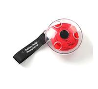 Bolsa de compras plegable con forma de disco de platillo única, bolsa de hombro multifuncional para uso diario y viaje corto reutilizable, Red, One Size