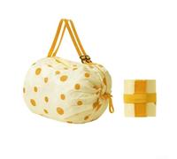 Bolsa de compras reutilizable, bolsa plegable de gran capacidad con asa para el hombro, bolsa de almacenamiento de nailon ecológica para artículos esenciales de viaje, picnic en la playa y (1)