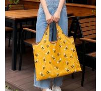 Bolsa de compras reutilizable, bolsillo plegable para comestibles, bolsa de viaje reciclada