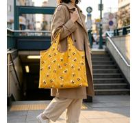 Bolsa de compras reutilizable, bolsillo plegable para comestibles, bolsa de viaje reciclada