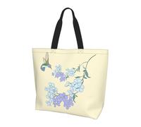 Bolsa de compras reutilizable de un hombro, Fresh Orchids para mujer, bolsa de mano casual de un hombro, bolsa de compras grande multiusos