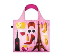 Bolsa de compras reutilizable LOQI HEY Studio Paris rosa