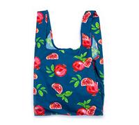 Bolsa de compras reutilizable | Reciclada a partir de 6 botellas de plástico (granada), fuerte, plegable, grande y lavable