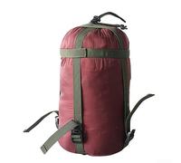 Bolsa de compresión impermeable portátil para camping, fácil de comprimir y almacenar equipo al aire libre (rojo vino)