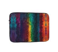Bolsa de computadora de 13 pulgadas con estampado de colores fantásticos, bolsa de almacenamiento portátil para computadora, adecuada para viajes de negocios y desplazamientos