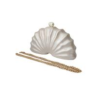 Bolsa De Concha Bolso de mano tipo sobre con cuentas media habitación for mujer, estilo caja, for fiesta, noche, hombro, viaje, playa, minibolsos verano para la Fiesta(Color 3)