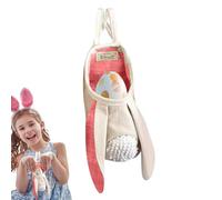 Bolsa de conejito de Pascua: encantador bolso de temporada, bolsa de conejito de felpa | encantadora alternativa a la canasta de Pascua, portador de regalos de primavera, accesorio para fiestas infant