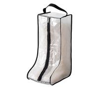 Bolsa de conservación de botas, organizador de almacenamiento de zapatos, protector de calzado con cremalleras para entusiastas de la moda, Black, J