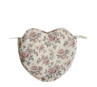 Bolsa de corazón de tela de marquesa