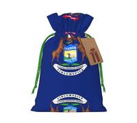 Bolsa de cordón con estampado de bandera del estado de Michigan para regalos, bolsas de regalo adorables reutilizables, perfectas para joyas y mucho más