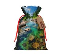 Bolsa de cordón con estampado de Parque Nacional Glacier para regalos, bolsas de regalo adorables reutilizables, perfectas para joyas y mucho más