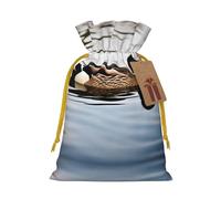 Bolsa de cordón con estampado de pato doméstico para regalos, bolsas de regalo adorables reutilizables, perfectas para joyas y mucho más