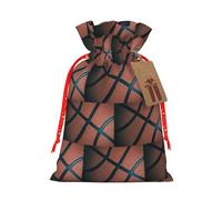 Bolsa de cordón con estampado deportivo de baloncesto con etiqueta Kraft para Navidad, Halloween, fiesta, embalaje de regalo