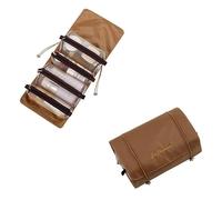 Bolsa de Cosméticos Bolsa de cosméticos for Mujer, Bolsa de Nailon Plegable, Bolsa de Maquillaje con Cuerda, 4 Uds. En 1, Bolsa de cosméticos portátil de Viaje Separable de Malla con Cremallera (Colo