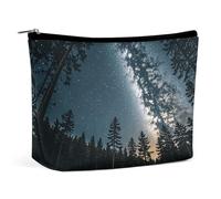 Bolsa de cosméticos Bolsas de Maquillaje para Mujeres Bolsa de Maquillaje portátil Mirando hacia Las Estrellas Estuche de Maquillaje Bolsa de artículos de tocador de Viaje para Accesorios de Viaje