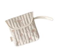 Bolsa de cosméticos bordada de moda con lazos de mariposa para mujer, menstrual, organizada, suave, de poliéster, algodón, bolsa de almacenamiento de cosméticos, a, Mass Beauty