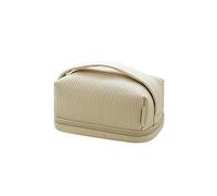 Bolsa de cosméticos con cremallera, bolsa de aseo de gran capacidad con apertura de fácil acceso, accesorios de belleza
