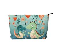 Bolsa de cosméticos con diseño de panda Cubs in The Forest, bolsa de cosméticos portátil de gran capacidad, bolsa de aseo de pana con cremallera, bolsa de viaje, Lovely Little Dinosaur Baby, Talla