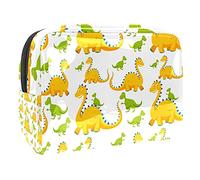 Bolsa de cosméticos con diseño de perro corgi, color naranja, Multicolor 02, 18.5x7.5x13cm/7.3x3x5.1in, Estuche de belleza