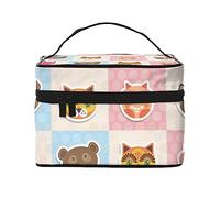 Bolsa de cosméticos con diseño de sellos y medusas divertidas, bolsa de maquillaje, bolsas de cosméticos de viaje para mujer, bolsas de aseo, Patrón de animales divertidos, Talla única