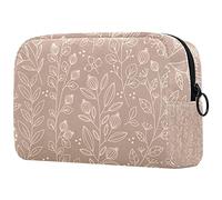 Bolsa de cosméticos con diseño floral étnico con mandalas, bonita bolsa de maquillaje de moda, espaciosa bolsa de aseo de viaje, regalos para niñas, Multicolor 03, 18.5x7.5x13cm/7.3x3x5.1in, Estuche