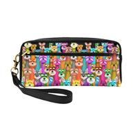 Bolsa de cosméticos con estampado de perros Schnauzer lindos, bolsa de cosméticos portátil, bolsa de aseo de viaje con cremallera, bolsa de maquillaje de viaje, aceite lindos perros Schnauzer, talla