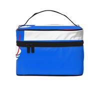 Bolsa de cosméticos con la bandera de Eslovenia. Bolsa de cosméticos estampada para mujer de moda, organizador de artículos de aseo grande para viajes