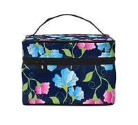 Bolsa de cosméticos con patrón de tenis, bolsa de maquillaje, bolsas de cosméticos de viaje para mujer, bolsas de aseo, Patrón de flores de guisante dulce, Talla única