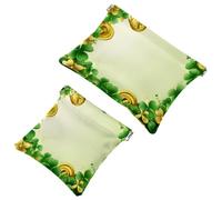 Bolsa de cosméticos con velero sobre fondo azul océano, impermeable, sin cremallera, cierre automático, mini estuche portátil de viaje para auriculares y joyas, multicolor 03, 7.1x5.8, Multicolor 03,